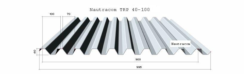 Aluminium profielplaat TRP 40-100 Aluminium profielplaat TRP 40-100
